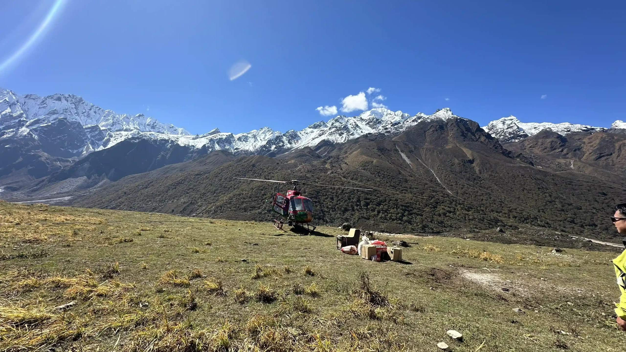 Langtang Trek Fly Back by Helicopter